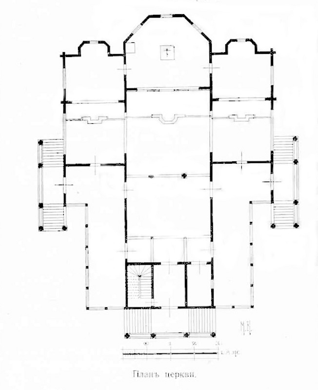 План Казанского храма в Вырице