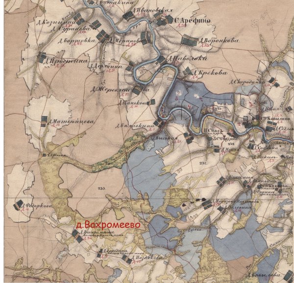 Карта - д.Вахромеево