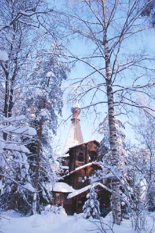 Зима. Казанский храм.