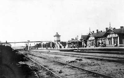 Вырица. Станция Московско-Виндаво-Рыбинской (Царскосельской) железной дороги. Фото 1900-1910-х гг.