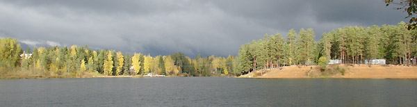 река Оредеж, осень